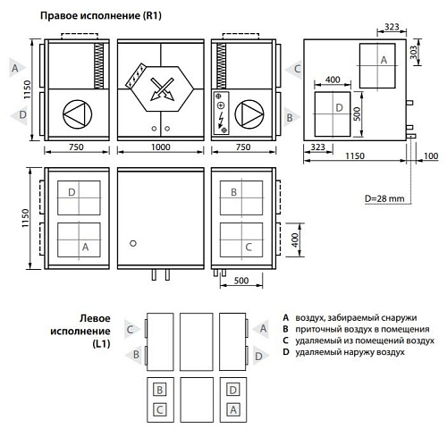 Приточно-вытяжная установка Komfovent Verso CF 3500-V-W Приточно-вытяжная установка Komfovent Verso CF 3500-V-W